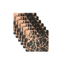 Load image into Gallery viewer, Dainty Home Marble Cork Foil Printed Marble Granite Designed Thick Cork Textured 15&quot; x 15&quot; Square Placemats
