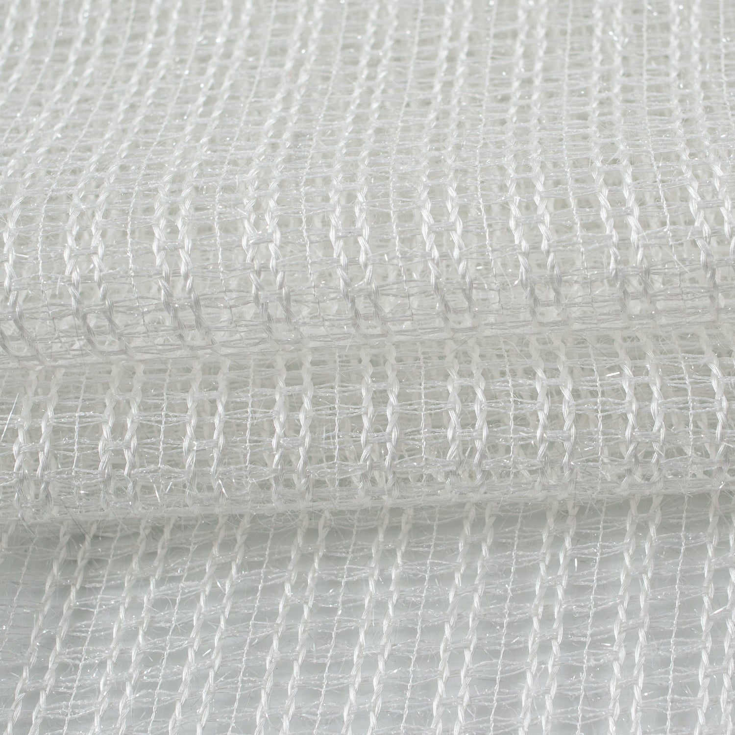 Dainty Home Krystal 3D Mesh Textured Threaded Lurex Designed Sheer Grommet Panel Pair