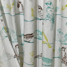 Load image into Gallery viewer, Dainty Home 100% Cotton Birds Fabric Shower Curtain, 70&#39;&#39; W x 72&#39;&#39; L 
