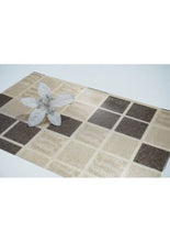 Load image into Gallery viewer, Dainty Home Shimmer Blocks Reversible Metallic Printed Set of 4 Placemats
