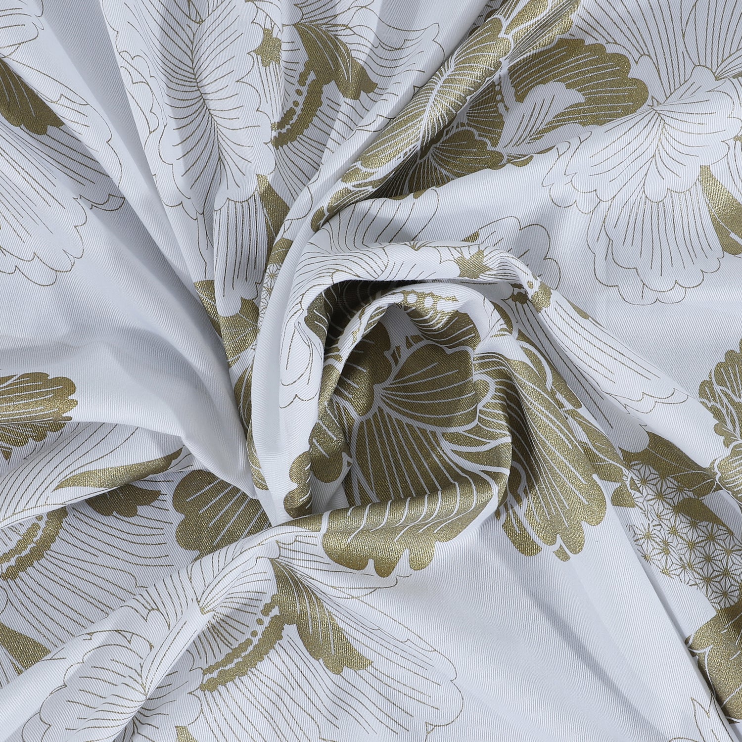 Dainty Home 100% Cotton Printed Flower Burst Designed 70" x 72" Shower Curtain