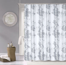 Load image into Gallery viewer, Dainty Home 100% Cotton Printed Flower Burst Designed 70&quot; x 72&quot; Shower Curtain
