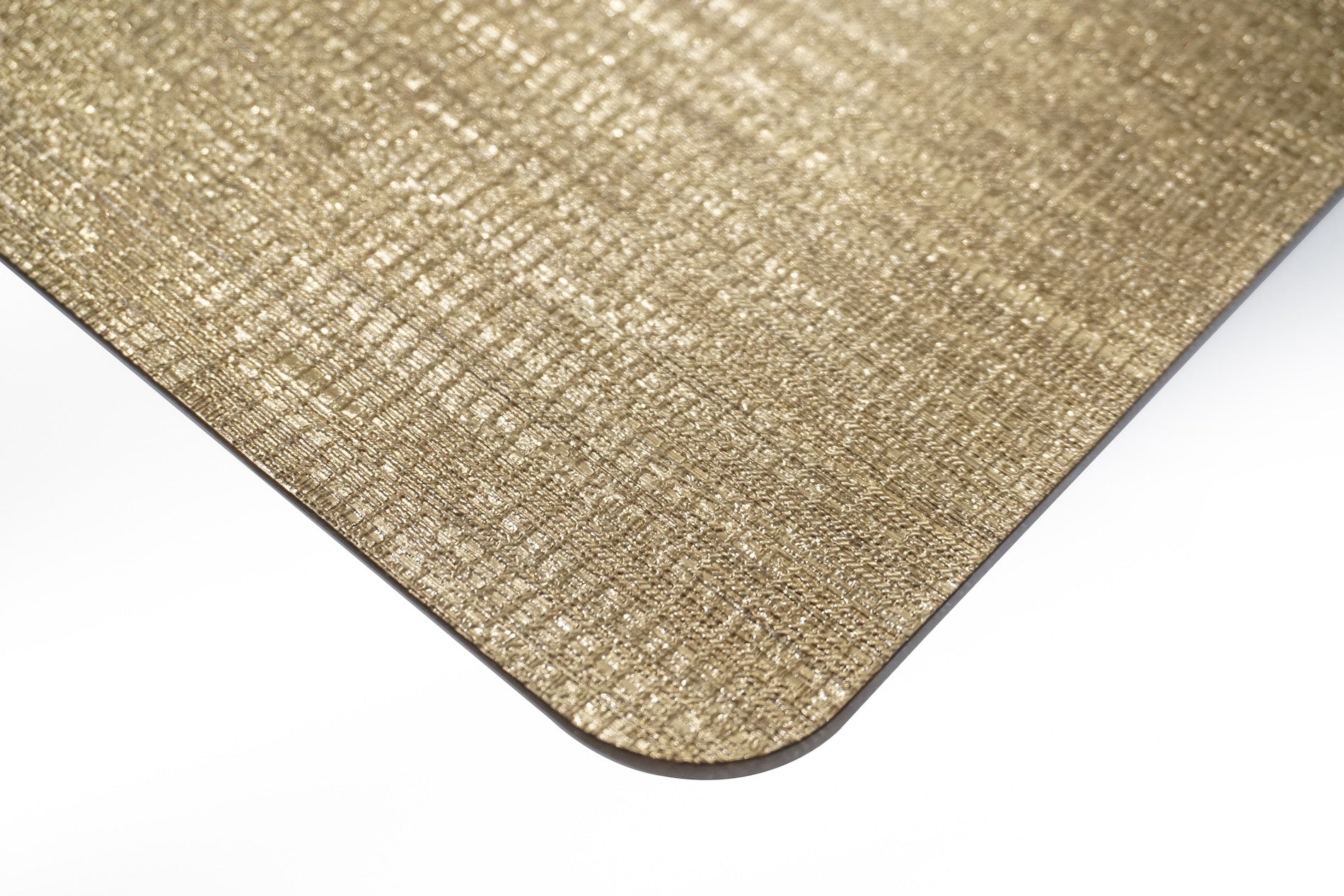 Dainty Home Metallic Galaxy Vinyl Smooth Linear Striped Textured Reversible 12" x 18" Rectangular Placemats