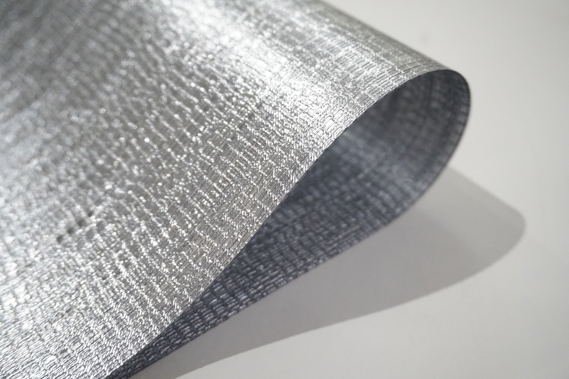 Dainty Home Metallic Galaxy Vinyl Smooth Linear Striped Textured Reversible 12" x 18" Rectangular Placemats
