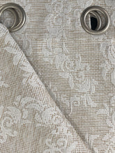 Load image into Gallery viewer, Dainty Home Marietta Contemporary Damask Designed Jacquard Fabric Curtain Panel Pair
