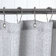 Load image into Gallery viewer, Dainty Home Shirin 3D Embossed Textured Cotton Feel Medallion Designed Fabric Shower Curtain
