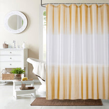 Load image into Gallery viewer, Dainty Home Mist 3D Eco-Friendly Embossed Textured Striped Ombre Checkers Designed Shower Curtain Liner
