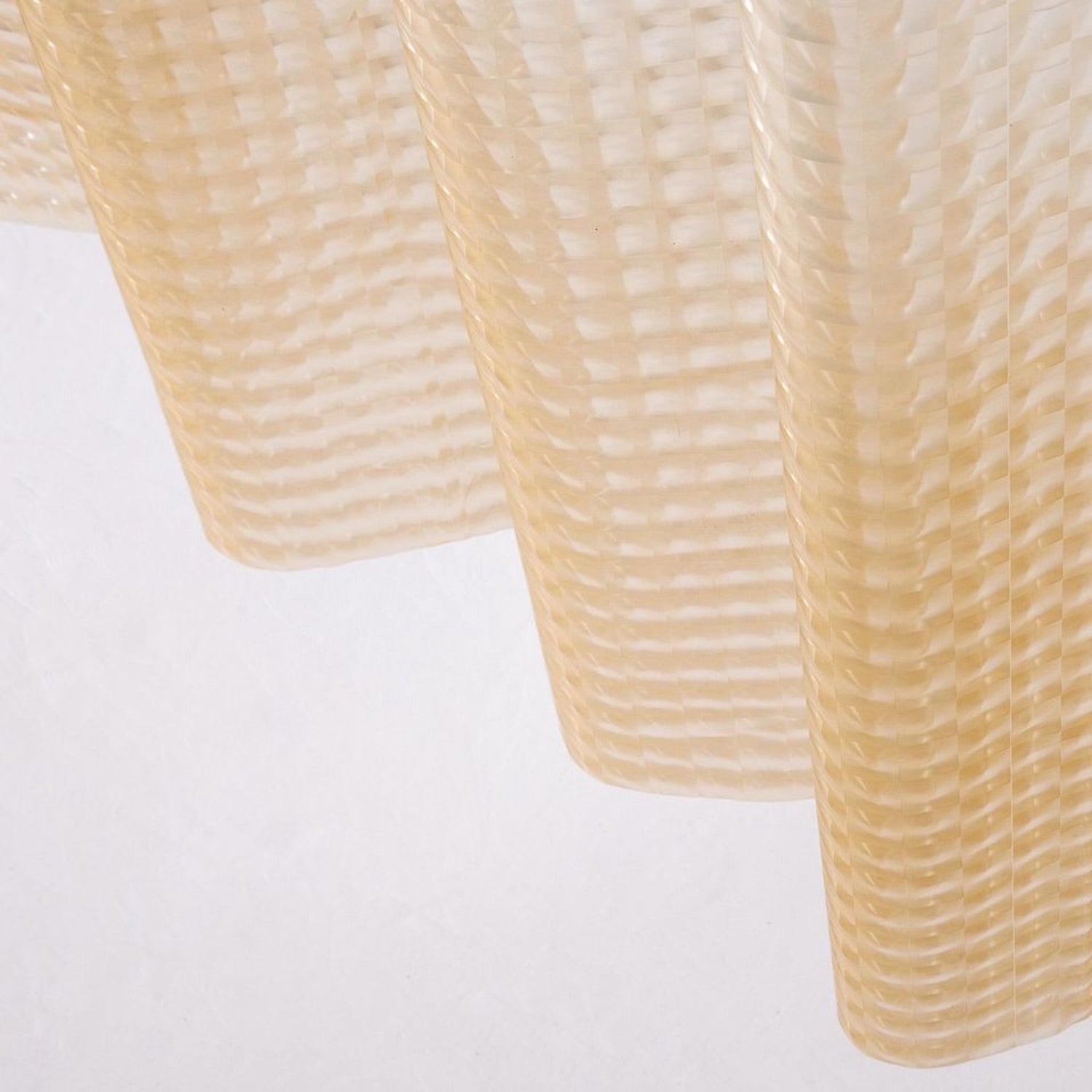 Dainty Home Mist 3D Eco-Friendly Embossed Textured Striped Ombre Checkers Designed Shower Curtain Liner