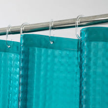 Load image into Gallery viewer, Dainty Home Mist 3D Eco-Friendly Embossed Textured Striped Ombre Checkers Designed Shower Curtain Liner
