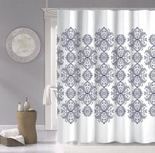 Load image into Gallery viewer, Dainty Home 100% Cotton Printed Royale Designed 70&quot; x 72&quot; Shower Curtain
