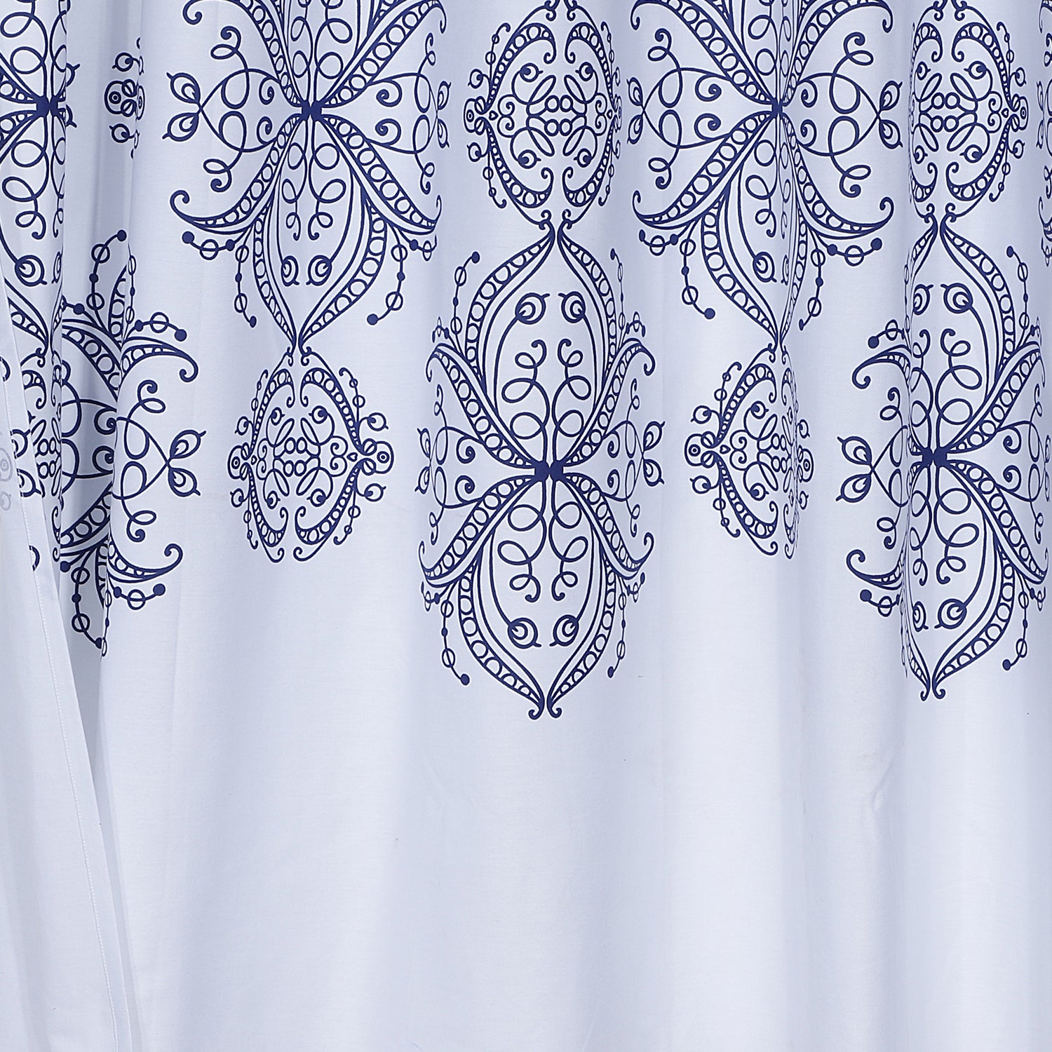 Dainty Home 100% Cotton Printed Royale Designed 70" x 72" Shower Curtain