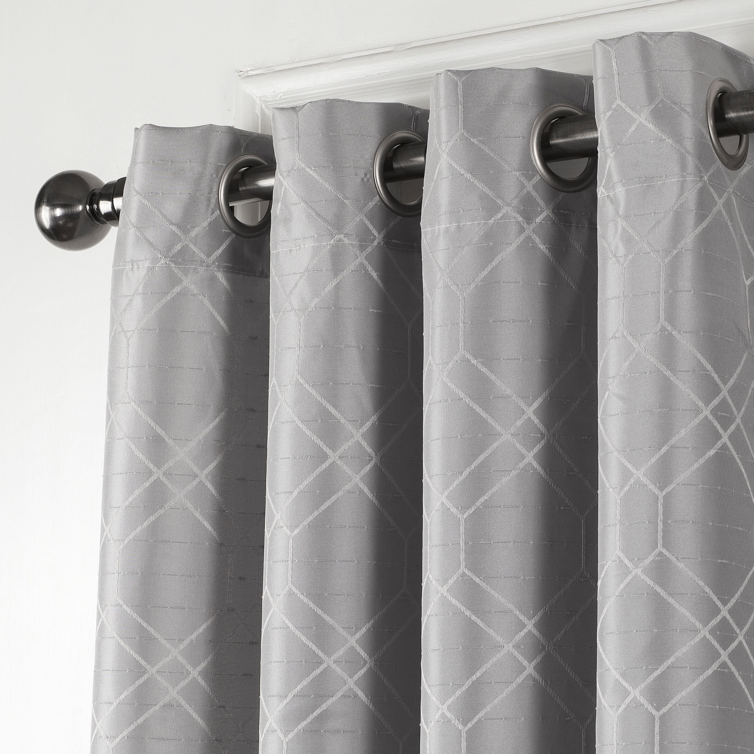 Dainty Home St Pierre Solid 3D Textured Designed Room Darkening Grommet Single Panel