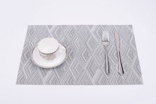Load image into Gallery viewer, Dainty Home Diamond Woven Textilene Crossweave With Diamond Woven Design Reversible 13&quot; x 19&quot; Rectangular Placemats
