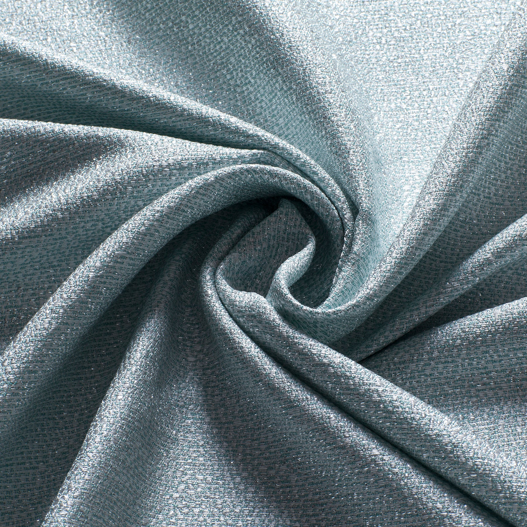 Dainty Home Little Rock 3D Floral Textured Wave Weaved Lurex Little 3D Rock Designed Fabric Shower Curtain 70" x 72"