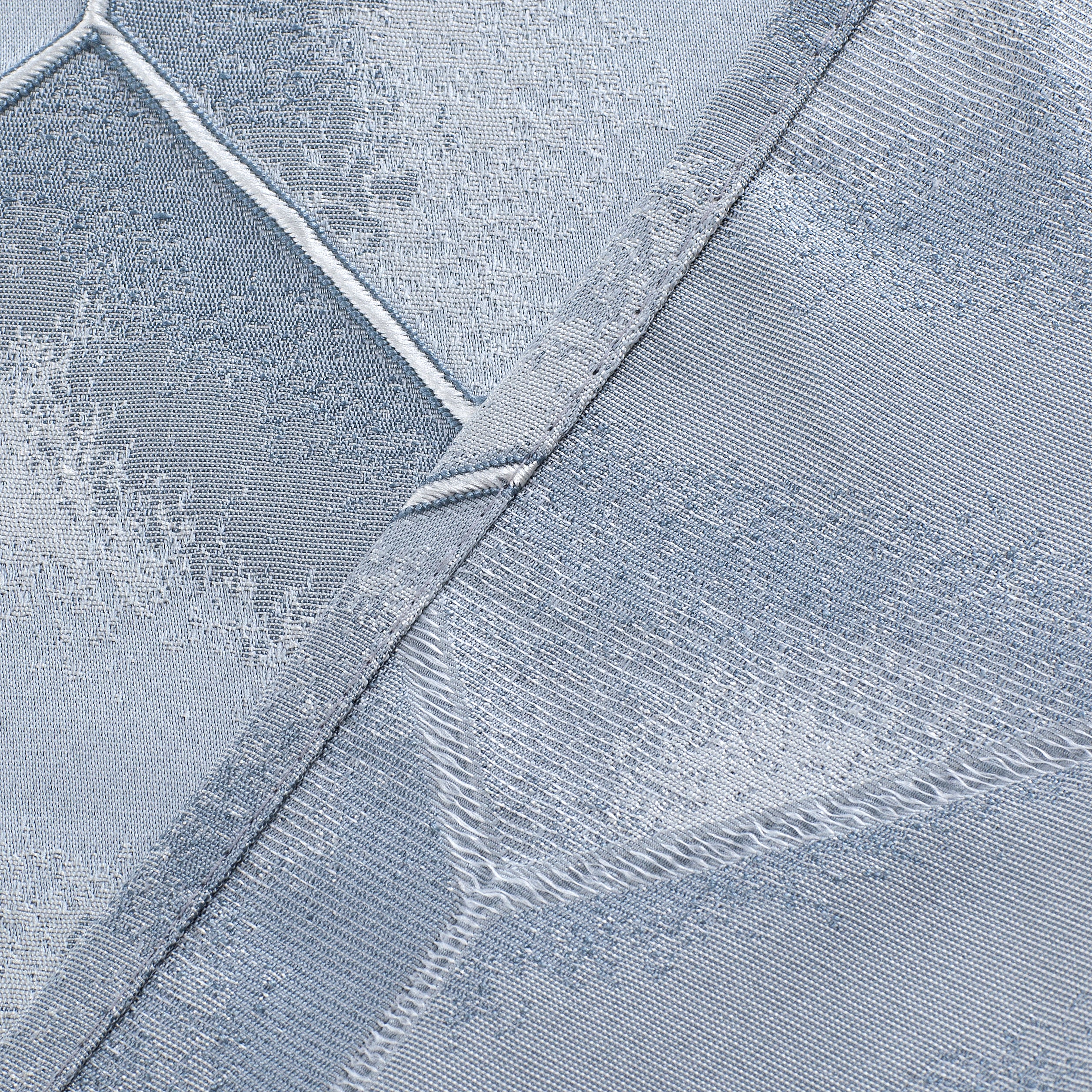 Dainty Home Tiles Textured 3D Lustrous Geometric Look Room Darkening Grommet Panel Pair
