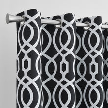 Load image into Gallery viewer, Dainty Home Trellis Printed 3D Designed Blackout Thermal Insulated Grommet Single Panel
