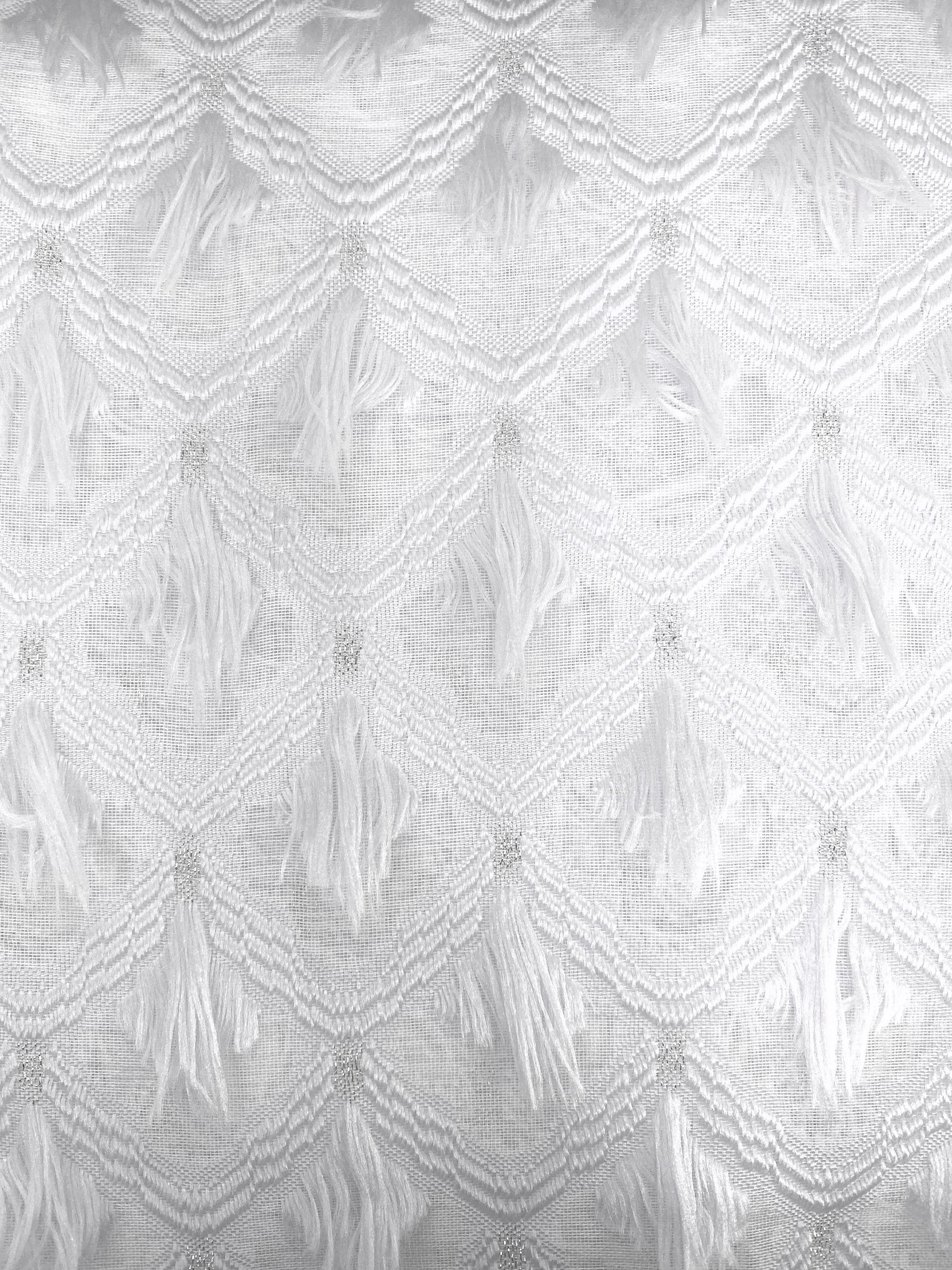 Dainty Home Ariana Modern 3D Stripe Diamond Textured Designed Light Filtering Grommet Panel Pair