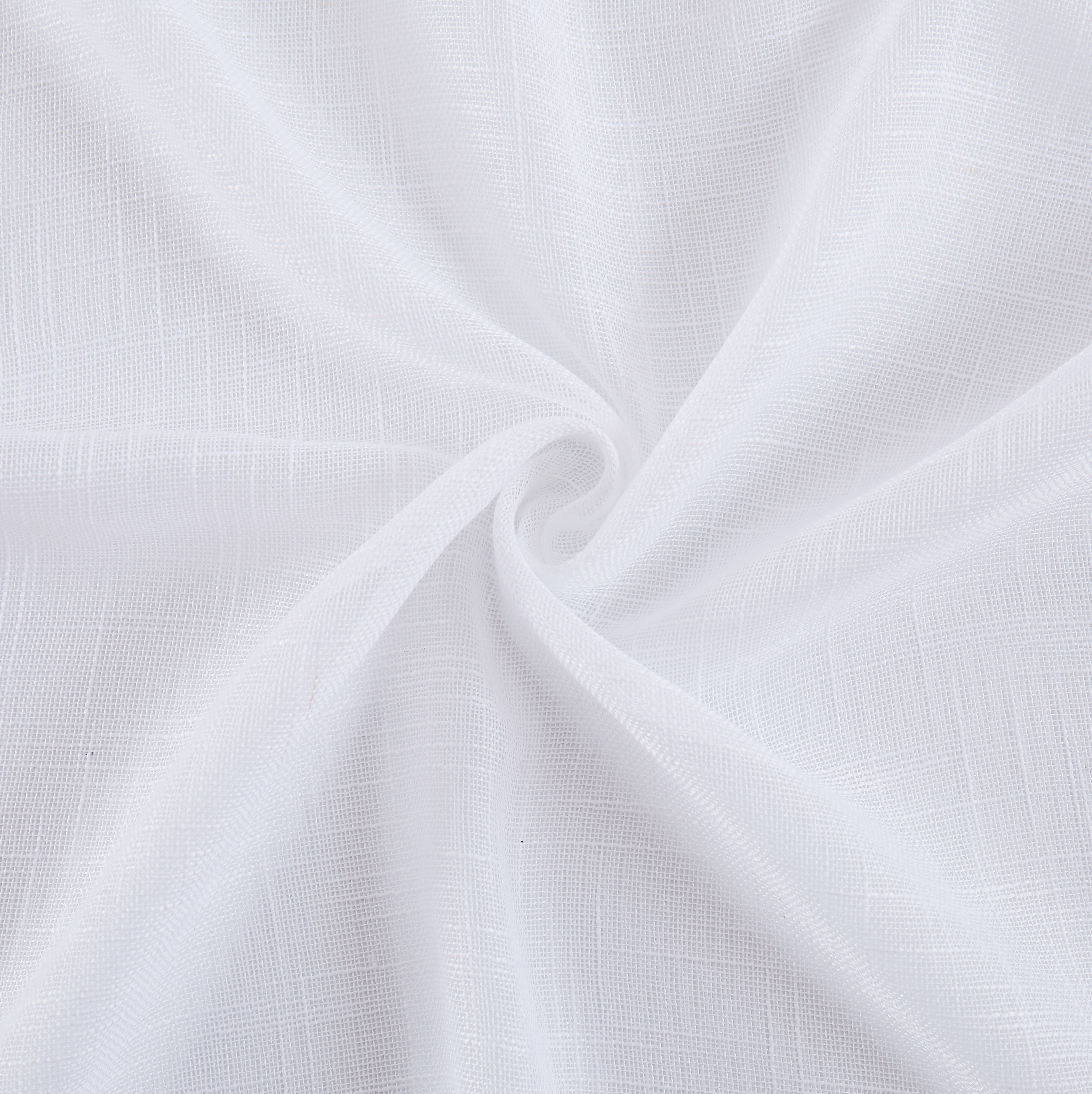 Dainty Home Hannah Solid Criss-Cross Weave Fabric Semi-Sheer Airy & Breathable Light Filtering Grommet Panel Pair