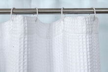 Load image into Gallery viewer, Dainty Home Imperial 100% Textured Waffle Weaved Solid Cotton Shower Curtain
