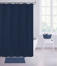 Load image into Gallery viewer, Dainty Home Imperial 100% Textured Waffle Weaved Solid Cotton Shower Curtain
