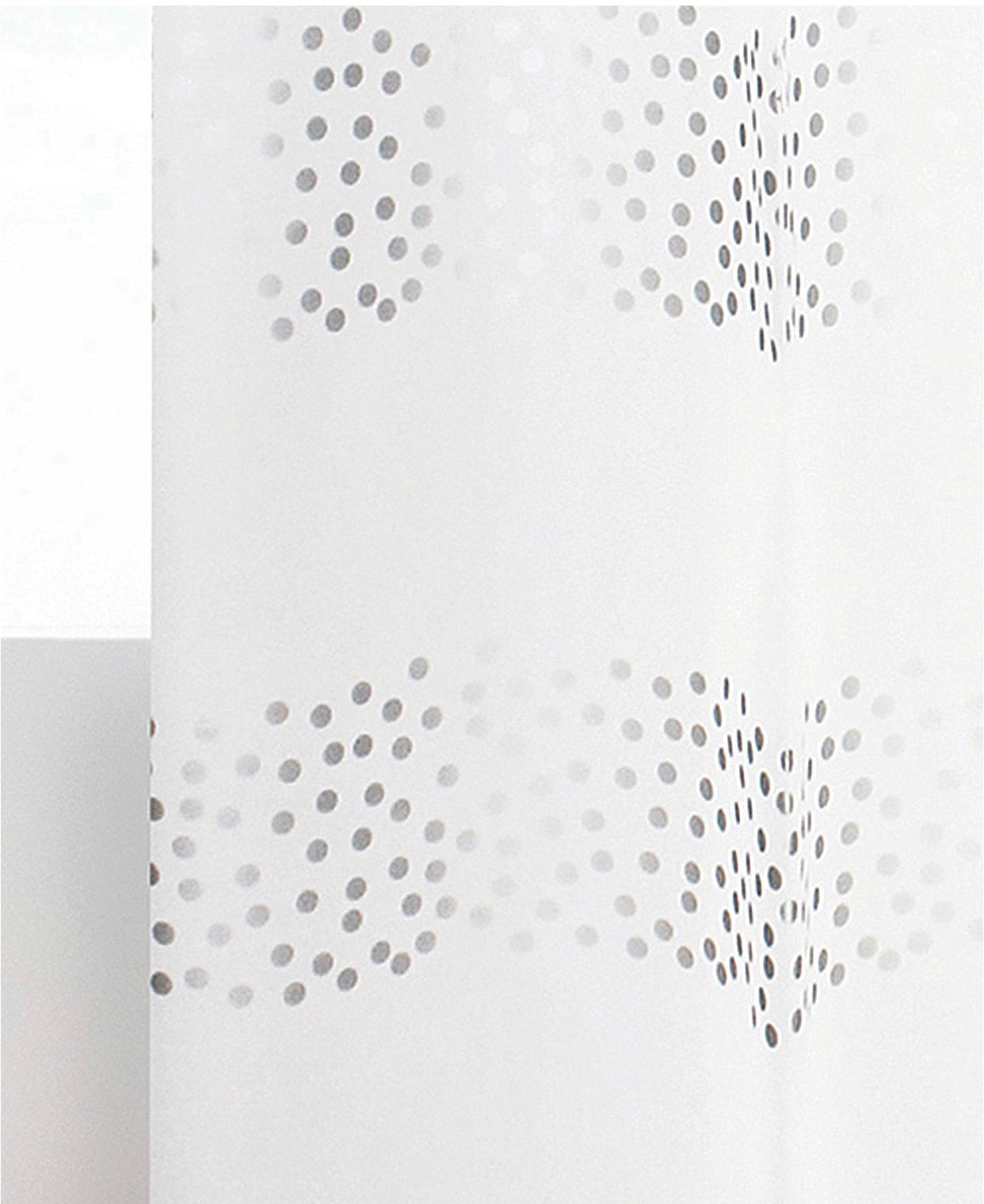 Dainty Home Stripe Dot 3D Eco-Friendly Embossed Textured Geometric Designed Shower Curtain Liner