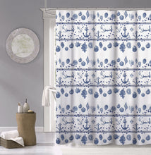 Load image into Gallery viewer, Dainty Home 100% Cotton Marine Fabric Shower Curtain, 70&#39;&#39; W x 72&#39;&#39; L
