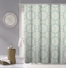 Load image into Gallery viewer, Dainty Home 100% Cotton Medallion Fabric Shower Curtain, 70&#39;&#39; W x 72&#39;&#39; L

